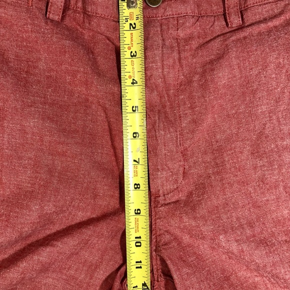 Banana Republic Men’s Plain Front  Salmon Cotton Chino Shorts Sz 35 5 Pockets - Picture 3 of 7